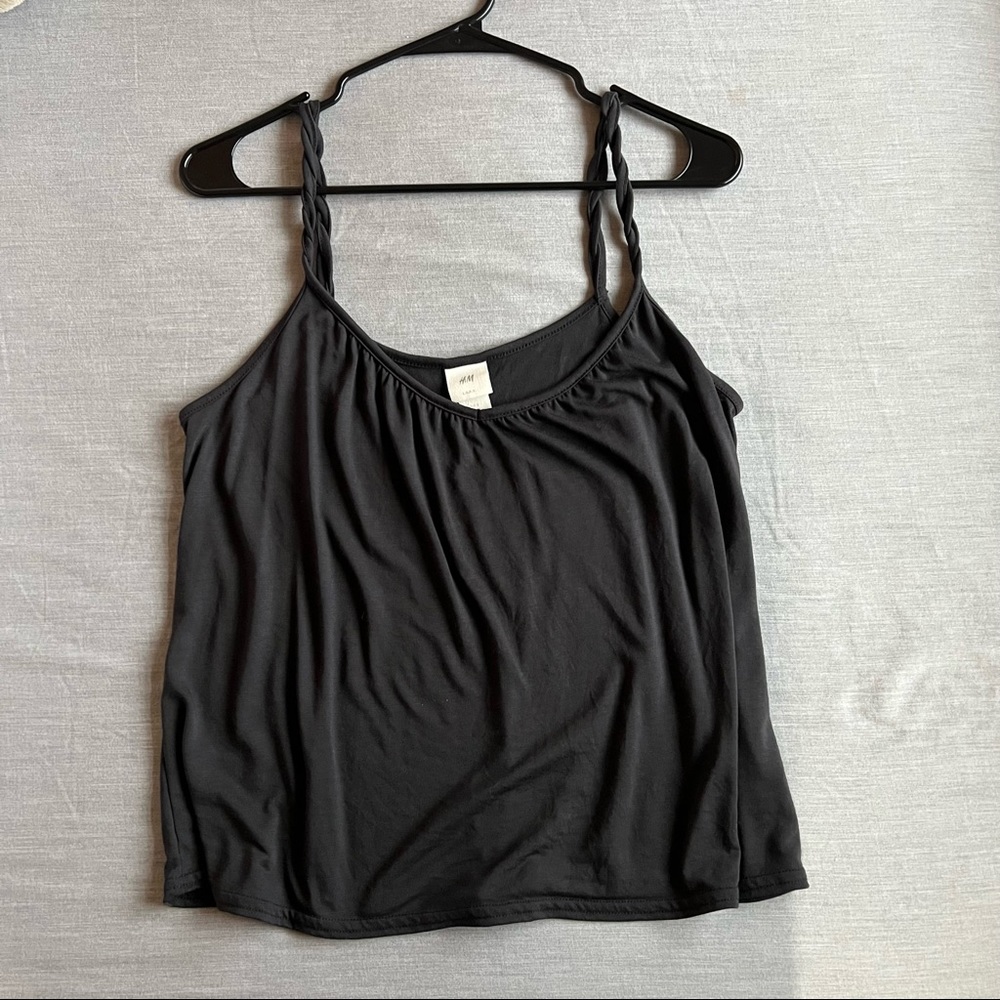 h&m black tank top